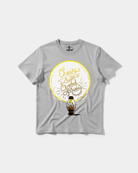 Camiseta Cheers Good Music Big Front Regular Basic Gris