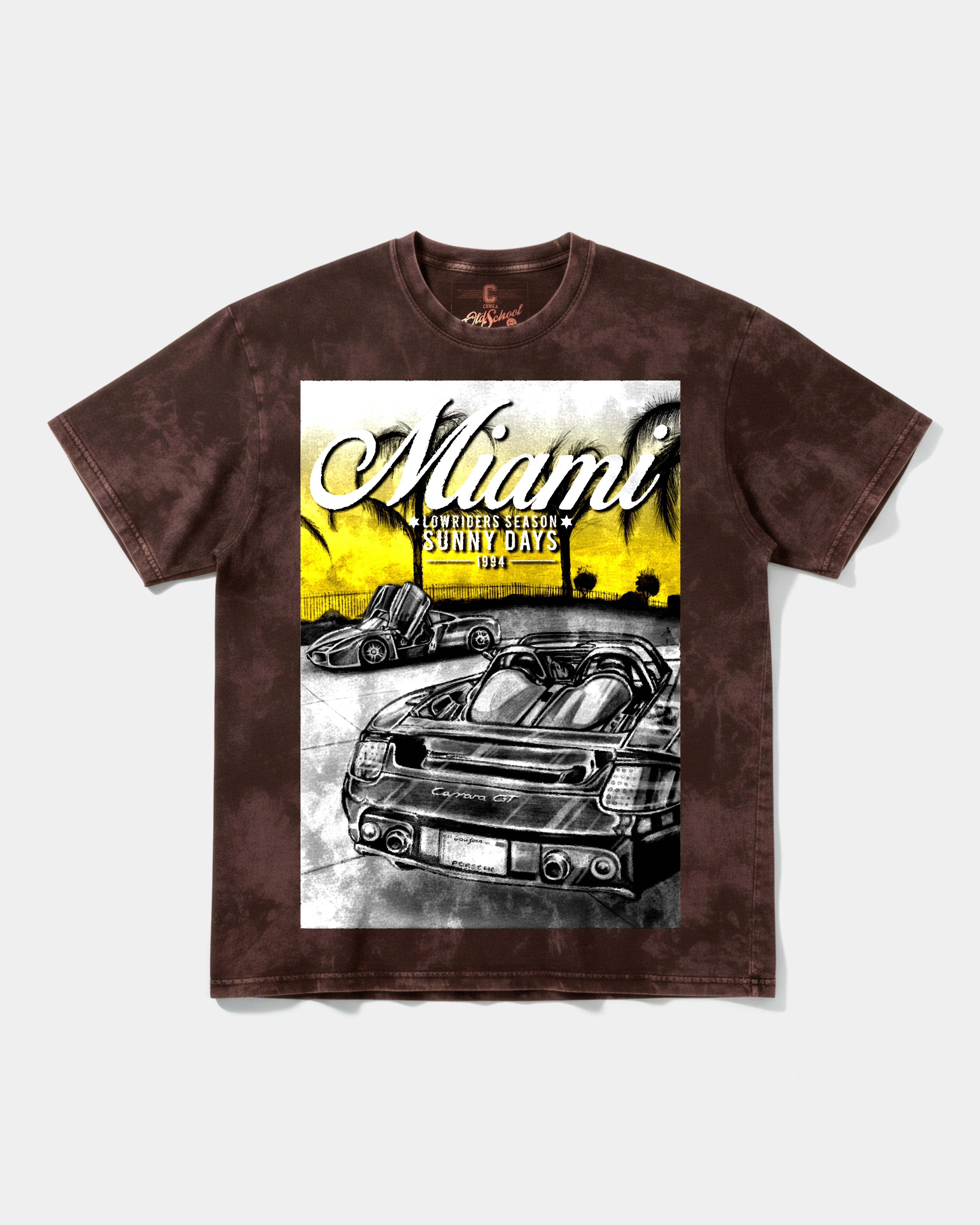 Camiseta Miami 1994 Front Oversize Acid Marron