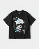 Camiseta Miguel Angel Big Front Oversize Basic Negro