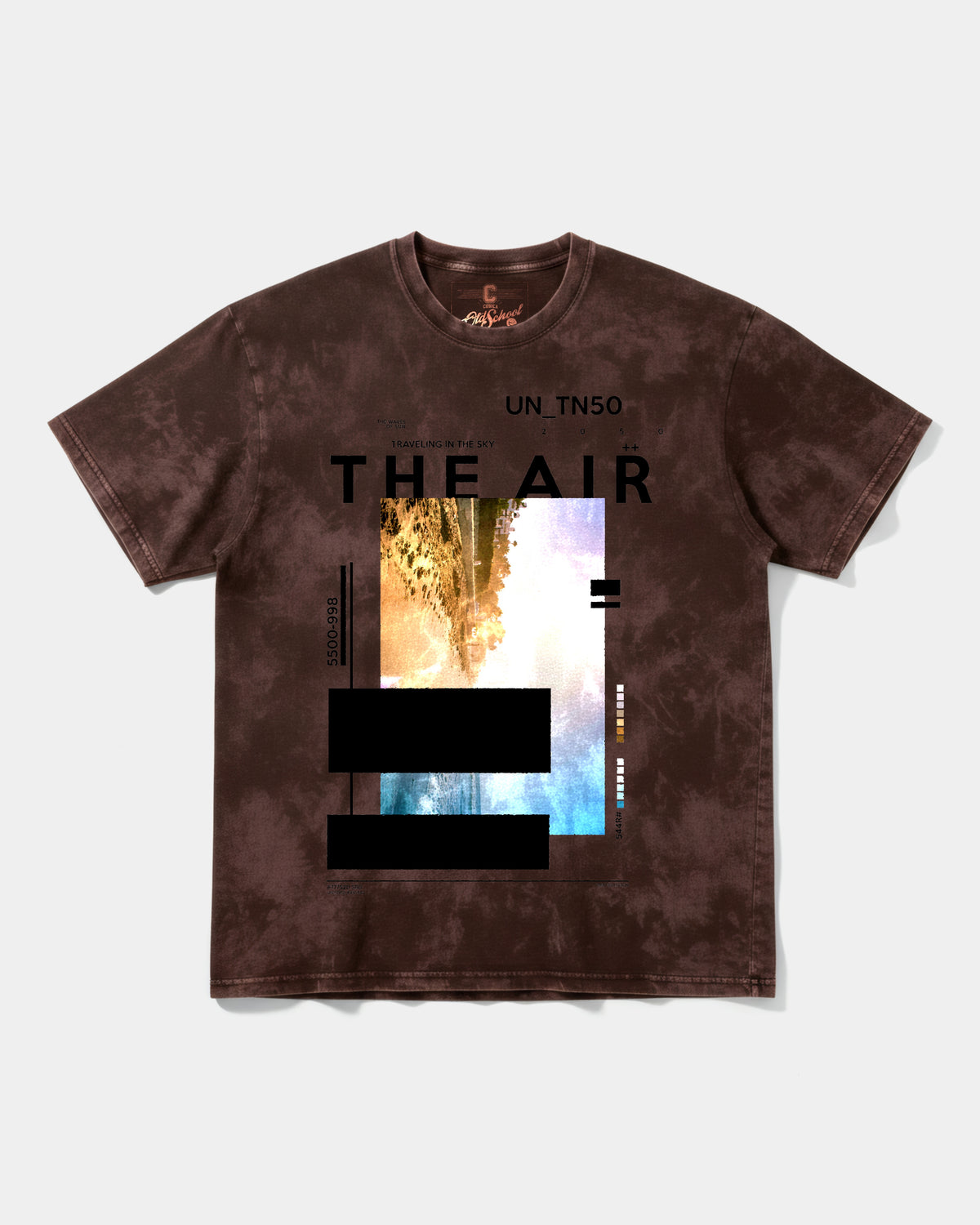 Camiseta Traveling In The Sky Big Front Oversize Acid
