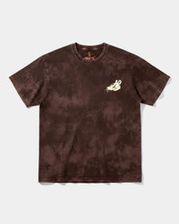 Camiseta Crazy Mouse Pocket Front Oversize Acid Marron