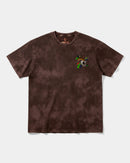 Camiseta Tiger Skull Pocket Front Oversize Acid Marron