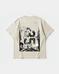 Camiseta 35 Big Back Oversize Basic Beige