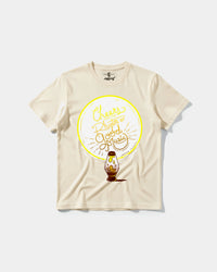 Camiseta Cheers Good Music Big Front Regular Basic Beige