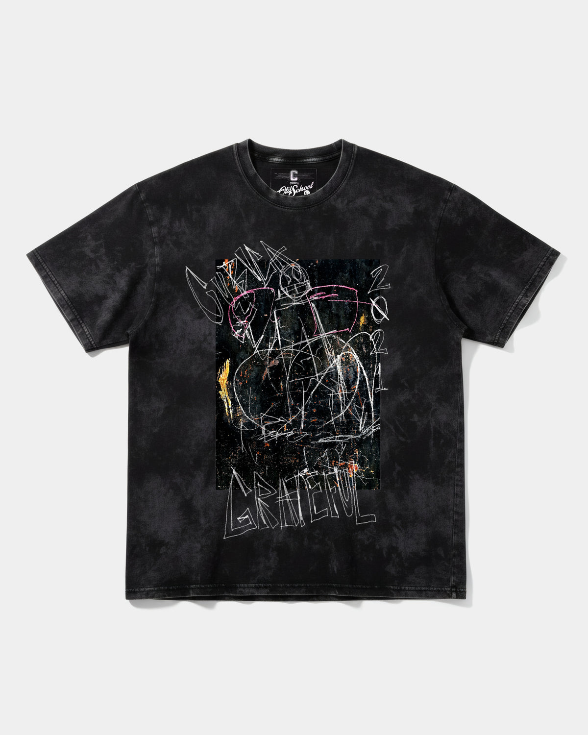 Camiseta Cubica Grateful Big Front Oversize Acid