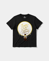 Camiseta Cheers Good Music Big Front Regular Basic Negro