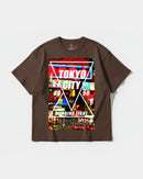 Camiseta Tokyo 2050 Big Front Oversize Basic Marron