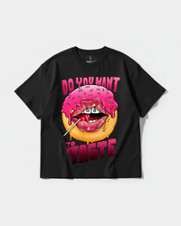 Camiseta Do You Want Big Oversize Front Basic Negro