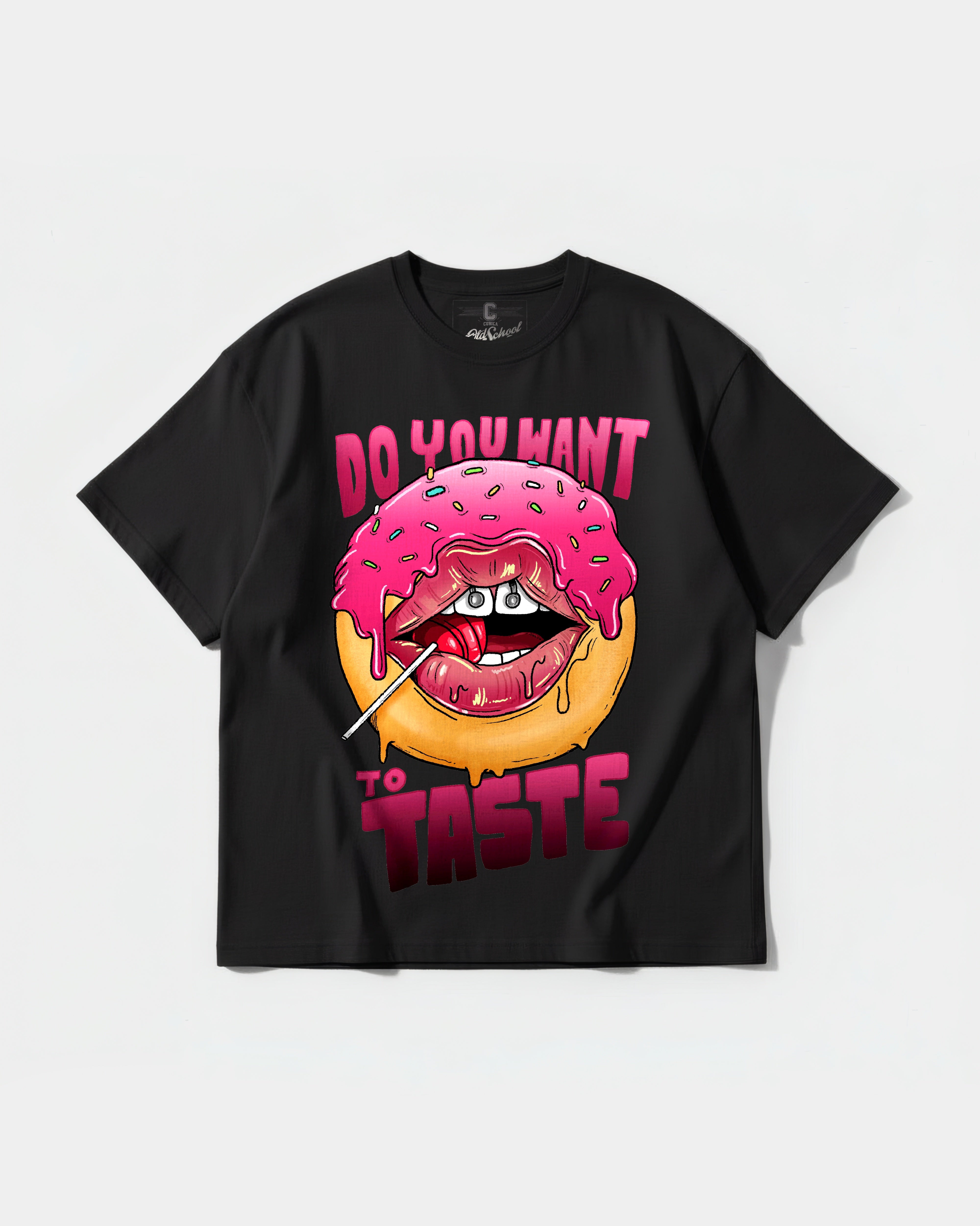 Do You Want Big Front Oversize Basic T-shirt