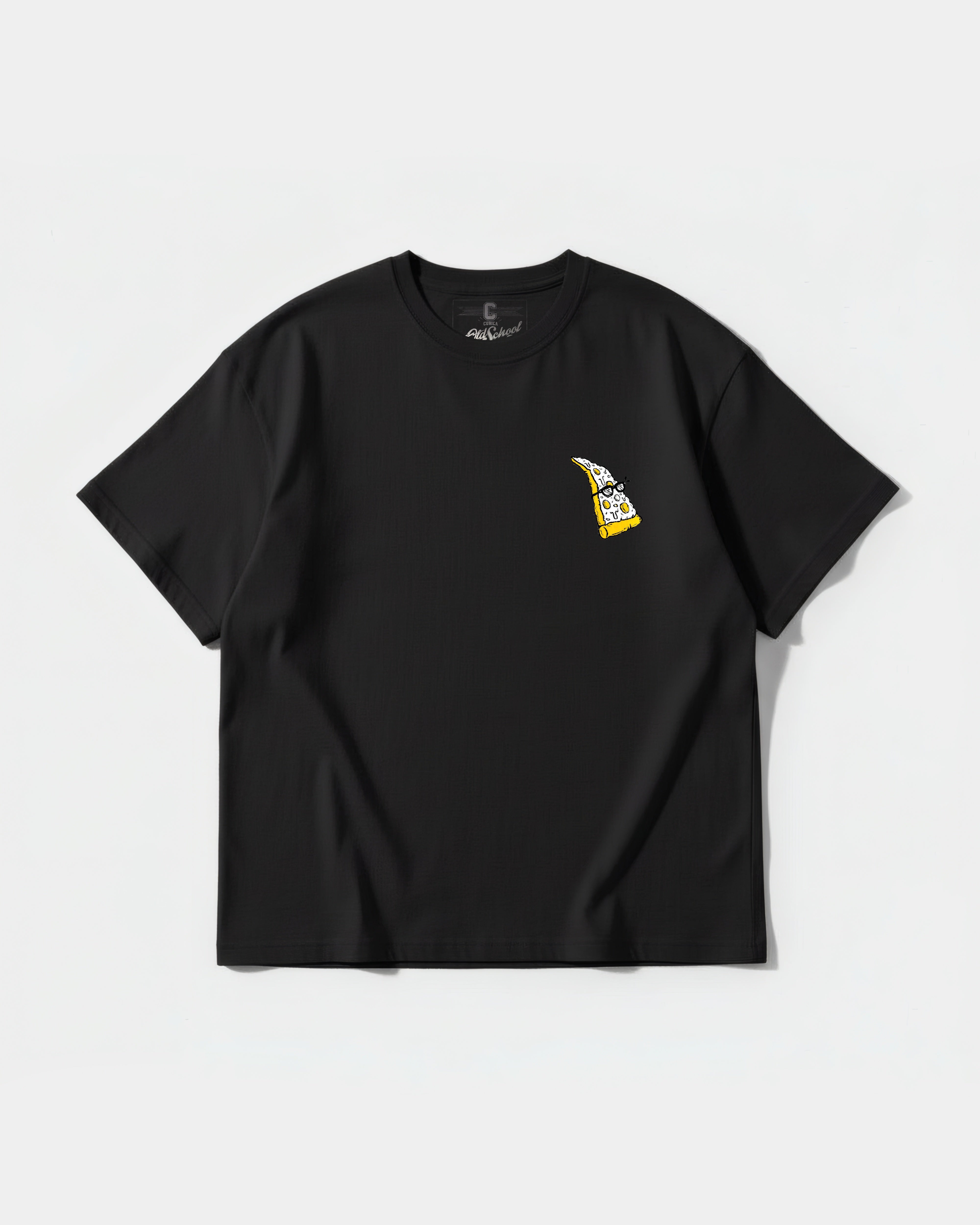 Camiseta Pizza Geek Pocket Front Oversize Basic