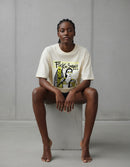 Modelo mide 1,76m y usa talla M