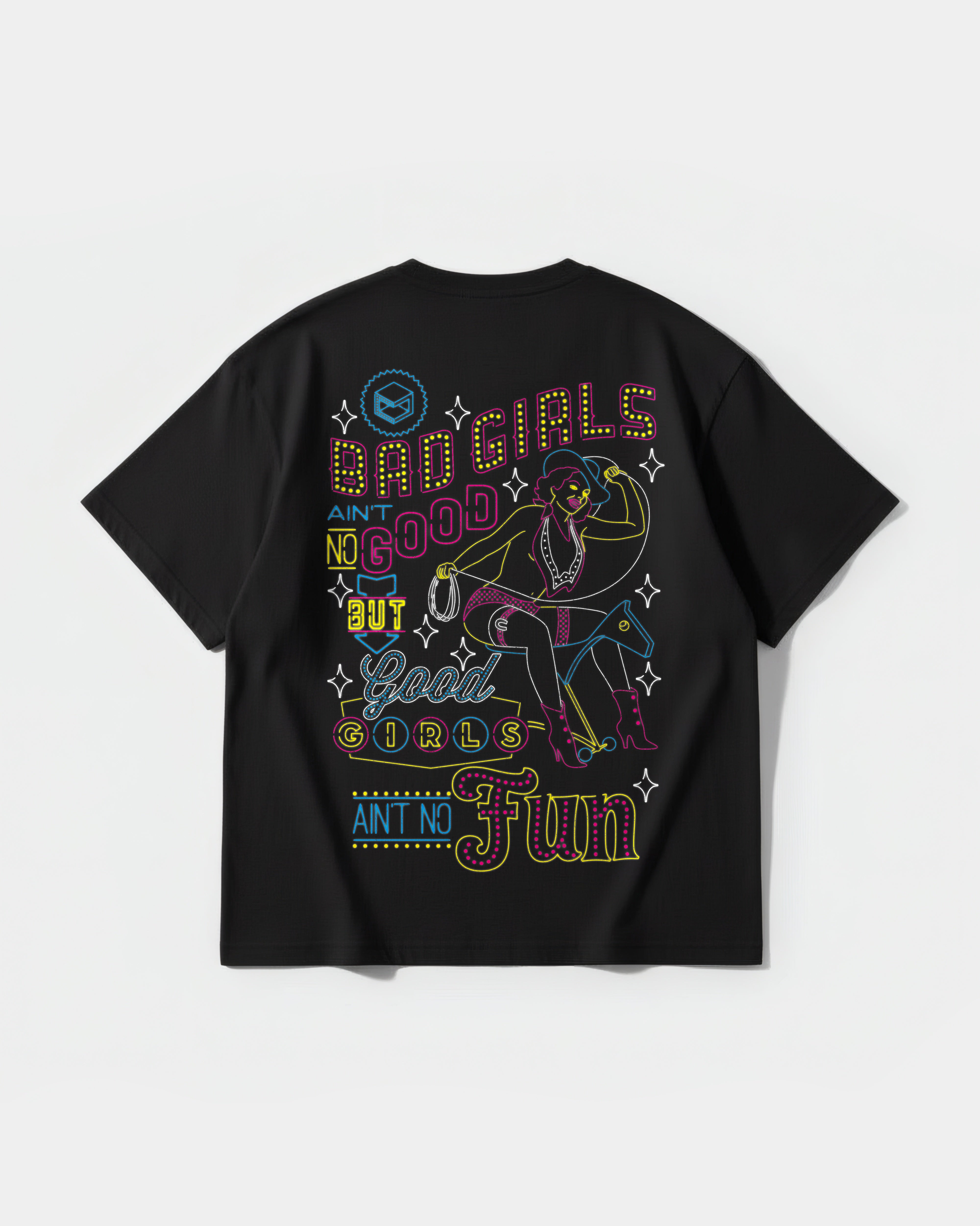 Bad Girls Big Back Oversize Basic T-shirt