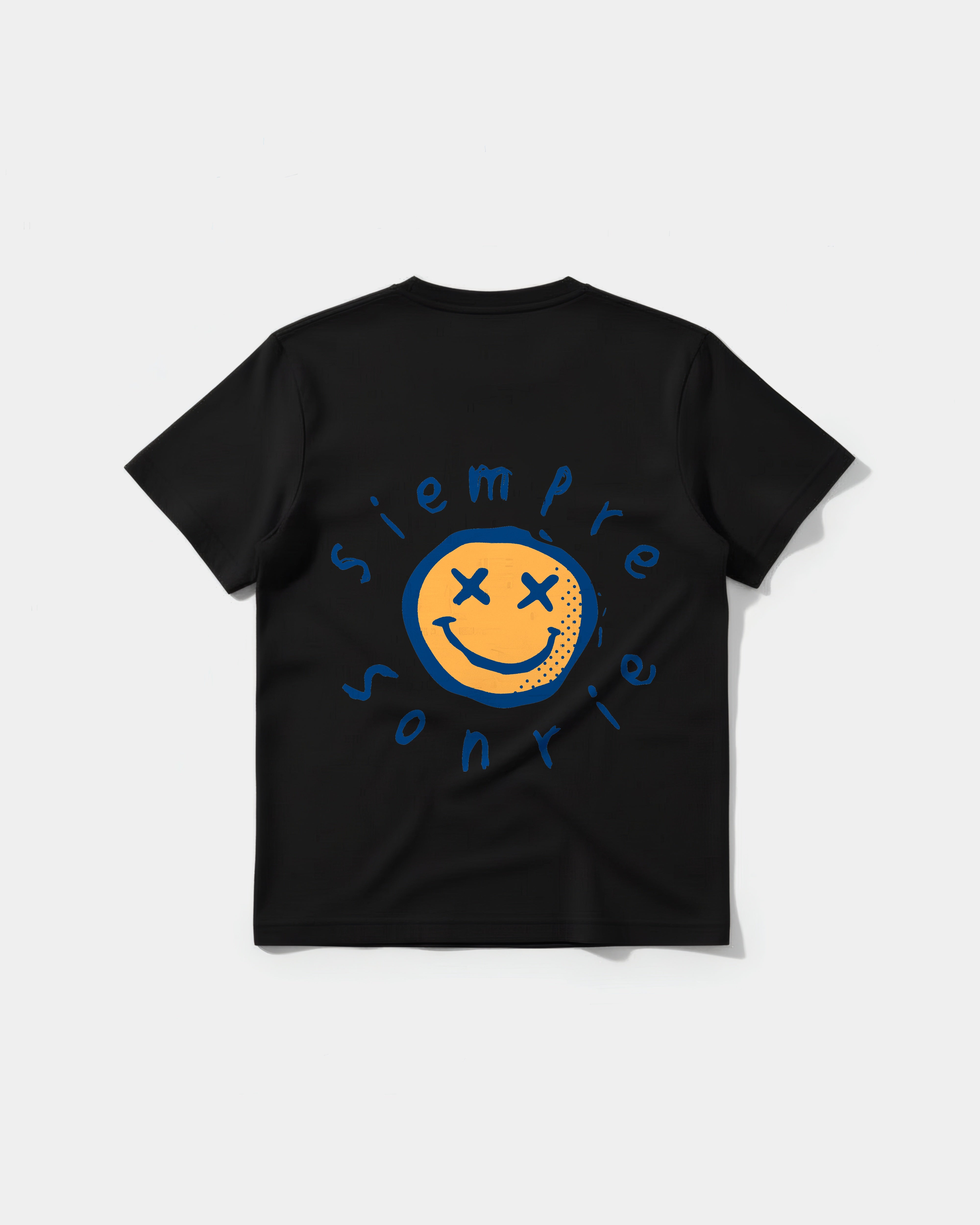 Pocket Strong Smile Back Regular Basic T-Shirt
