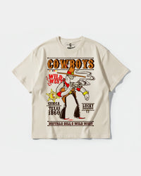 Camiseta Cowboys Big Front Oversize Basic Beige