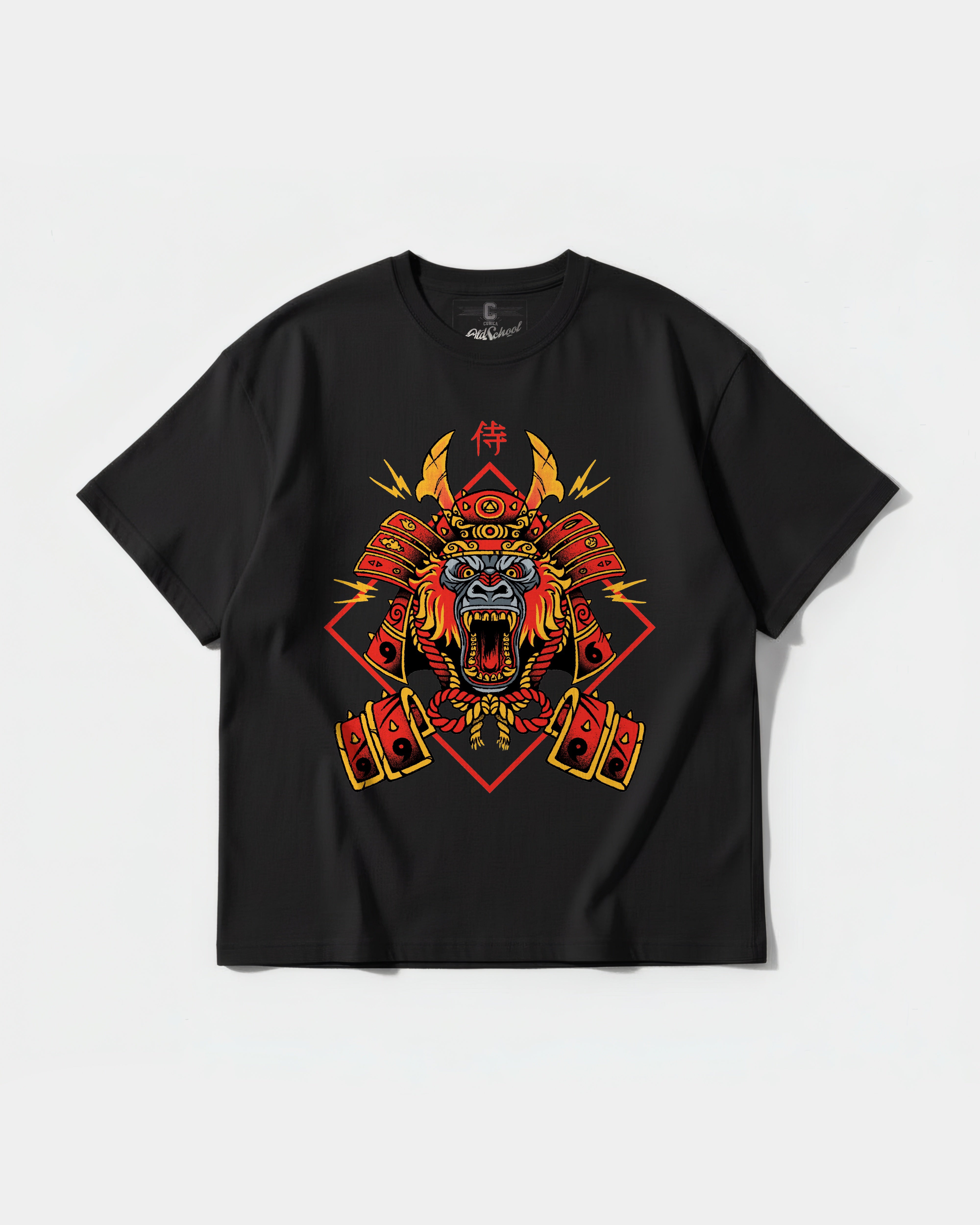 Gorilla Samurai Big Front Oversize Basic T-shirt