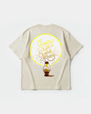 Camiseta Cheers Good Music Big Back Oversize Basic Beige