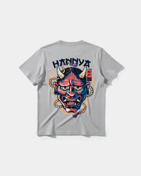 Camiseta China Hannya Pocket Front Regular Basic Gris