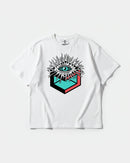 Camiseta Cubo Eyes Big Front Oversize Basic Blanco