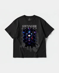 Camiseta Cubica Space Big Oversize Basic Negro