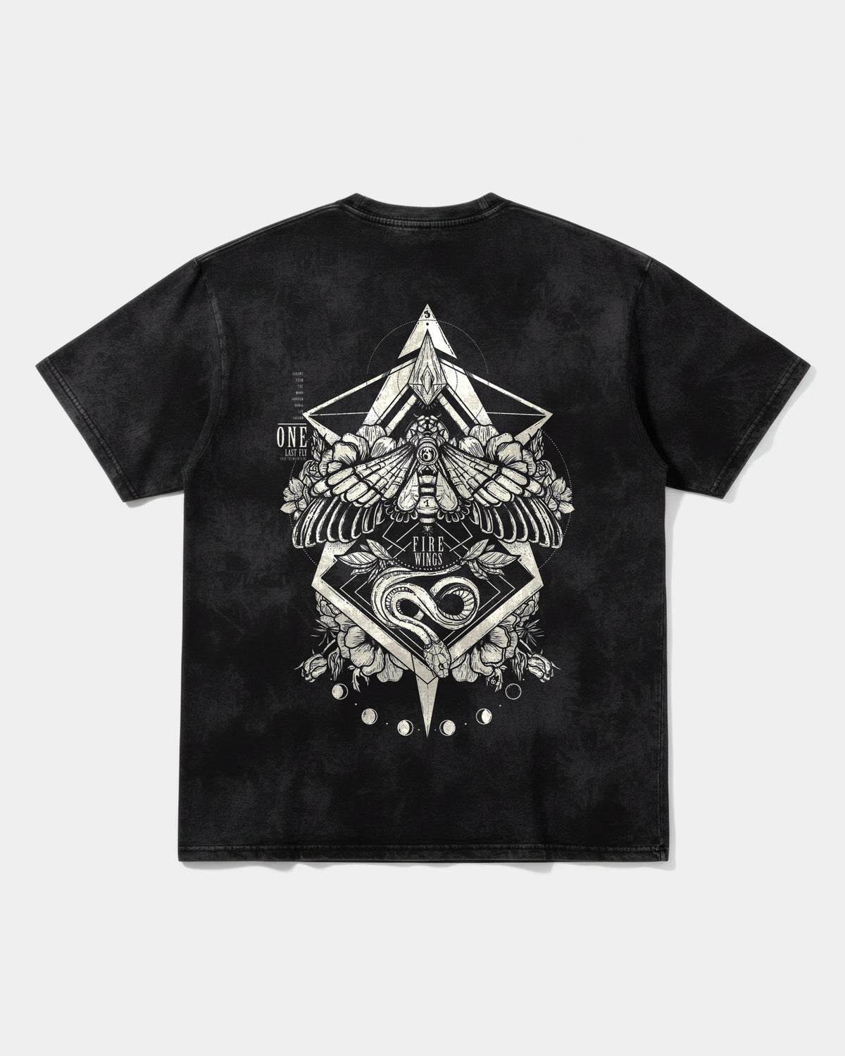 Camiseta Fire Wings Big Back Oversize Acid