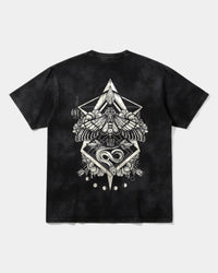 Camiseta Fire Wings Big Back Oversize Acid Negro