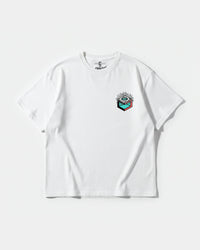 Camiseta Cubo Eyes Pocket Front Oversize Basic Blanco