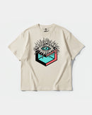 Camiseta Cubo Eyes Big Front Oversize Basic Beige