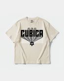 Camiseta Cubica369 Big Front Oversize Basic Beige