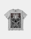 Camiseta Catrina Big Front Regular Basic Gris
