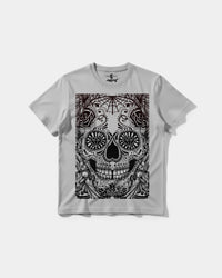 Camiseta Catrina Big Front Regular Basic Gris