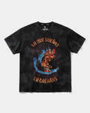 Camiseta Pizza Surf Big Front Oversize Acid Negro