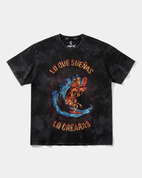 Camiseta Pizza Surf Big Front Oversize Acid Negro