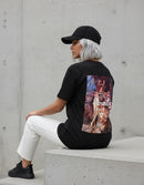 Modelo mide 1,64m y usa talla S