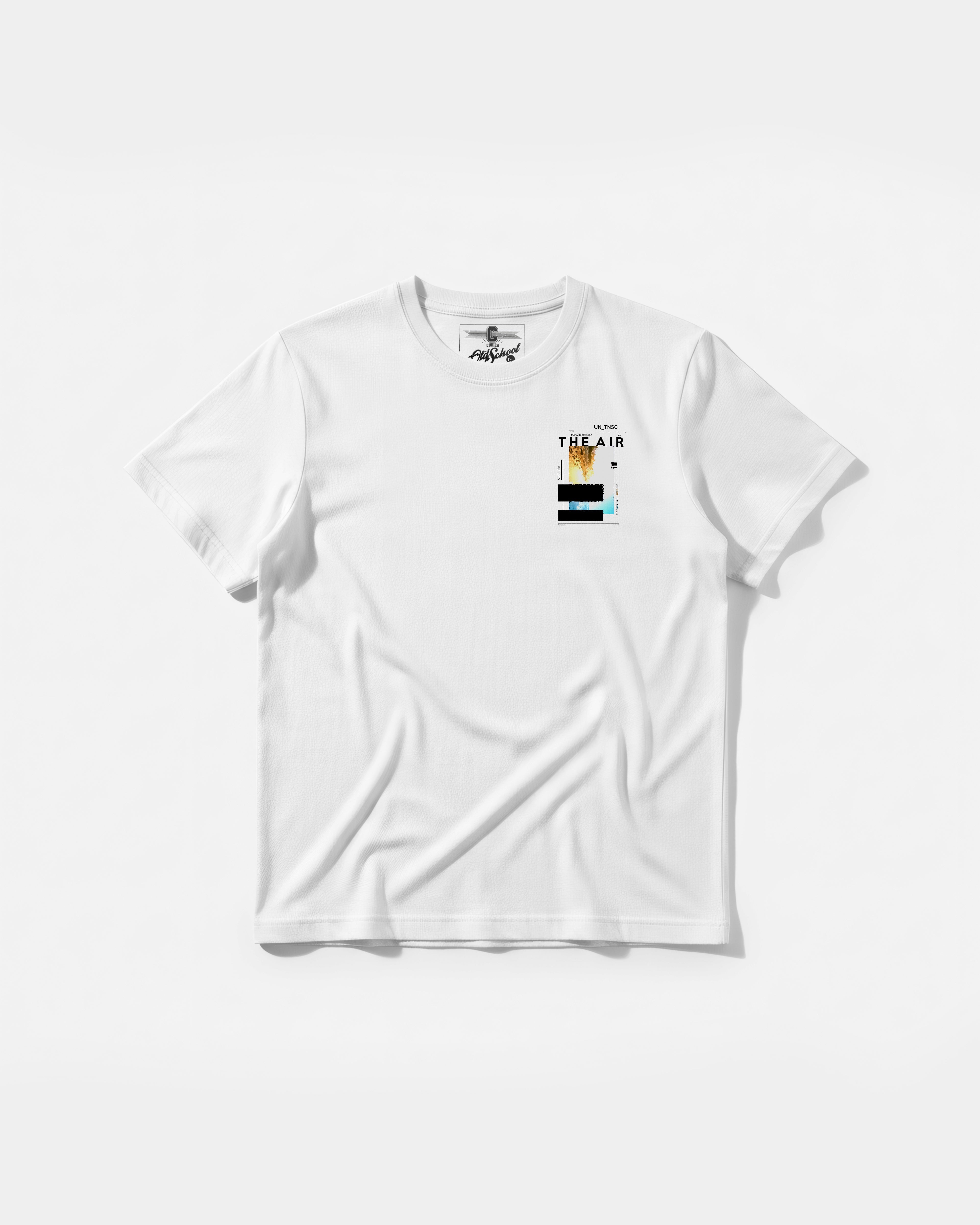 Traveling In The Sky Pocket Front Regular Basic T-Shirt