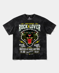 Camiseta Rock And Lover Big Front Oversize Acid Negro