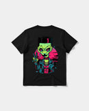 Camiseta Alien In Miami Big Back Regular Basic Negro