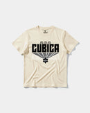 Camiseta Cubica369 Big Front Regular Basic Beige
