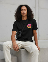 Modelo mide 1,83m y usa talla L