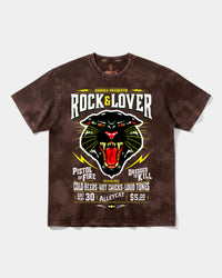 Camiseta Rock And Lover Big Front Oversize Acid Marron