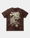 Camiseta Magic Owl Big Back Oversize Acid Marron