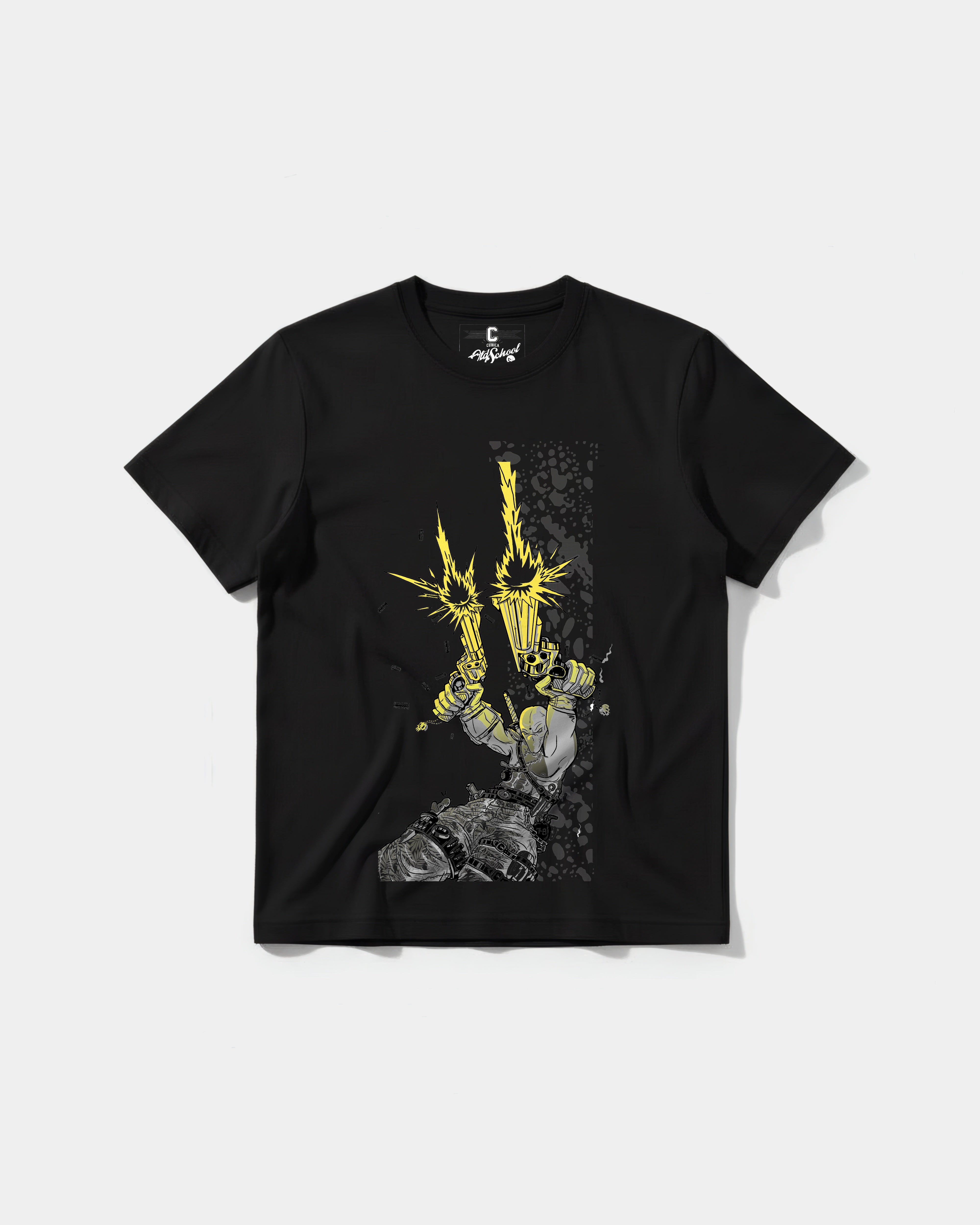 Gun Pool Big Front Regular Basic T-shirt