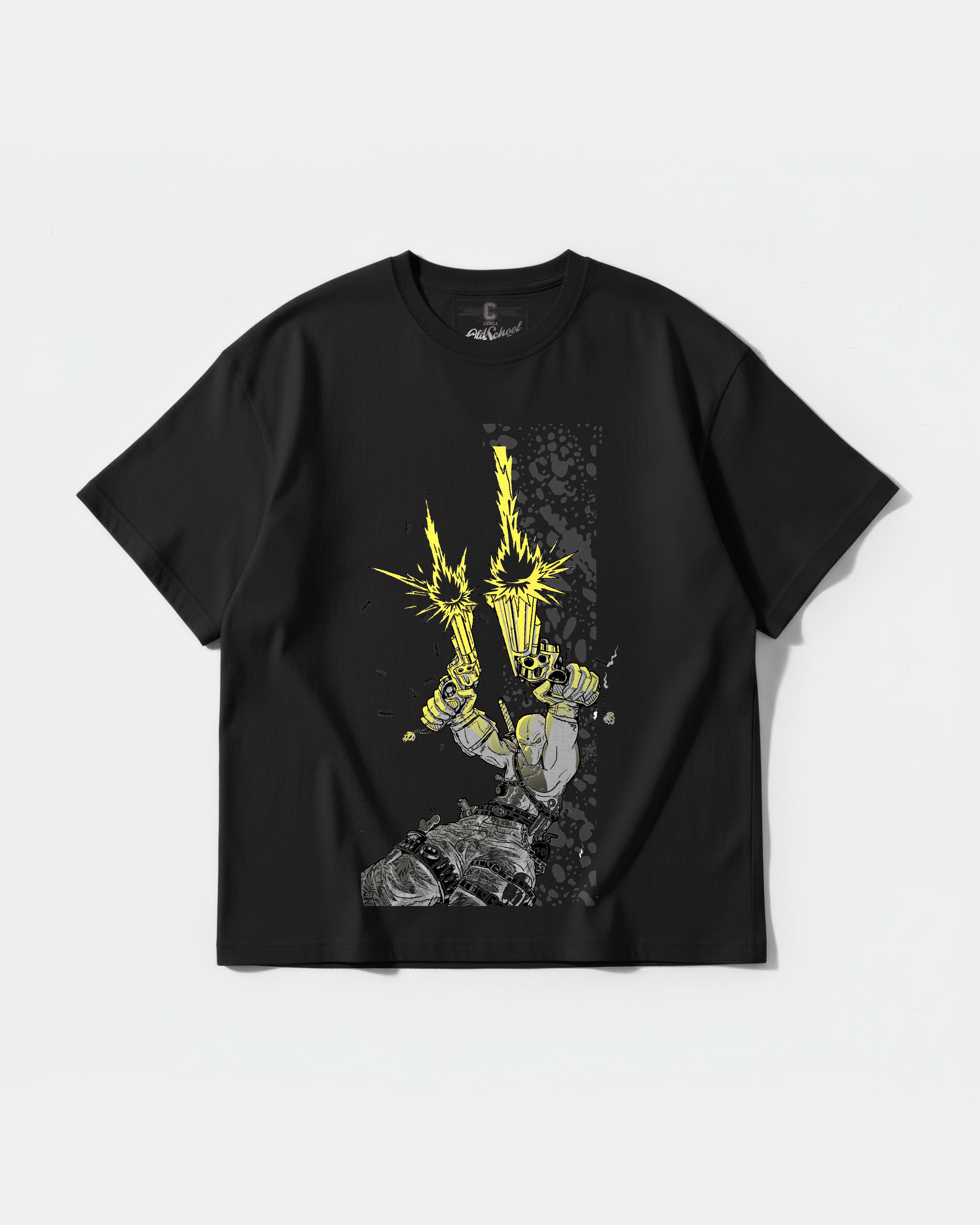 Gun Pool Big Front Oversize Basic T-shirt