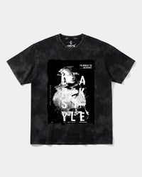 Camiseta Golden Night Big Front Oversize Acid Negro