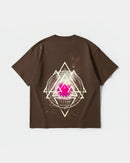 Camiseta Galatic Skull Big Back Oversize Basic Marron