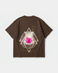 Camiseta Galatic Skull Big Back Oversize Basic Marron