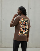Modelo mide 1,65m y usa talla S