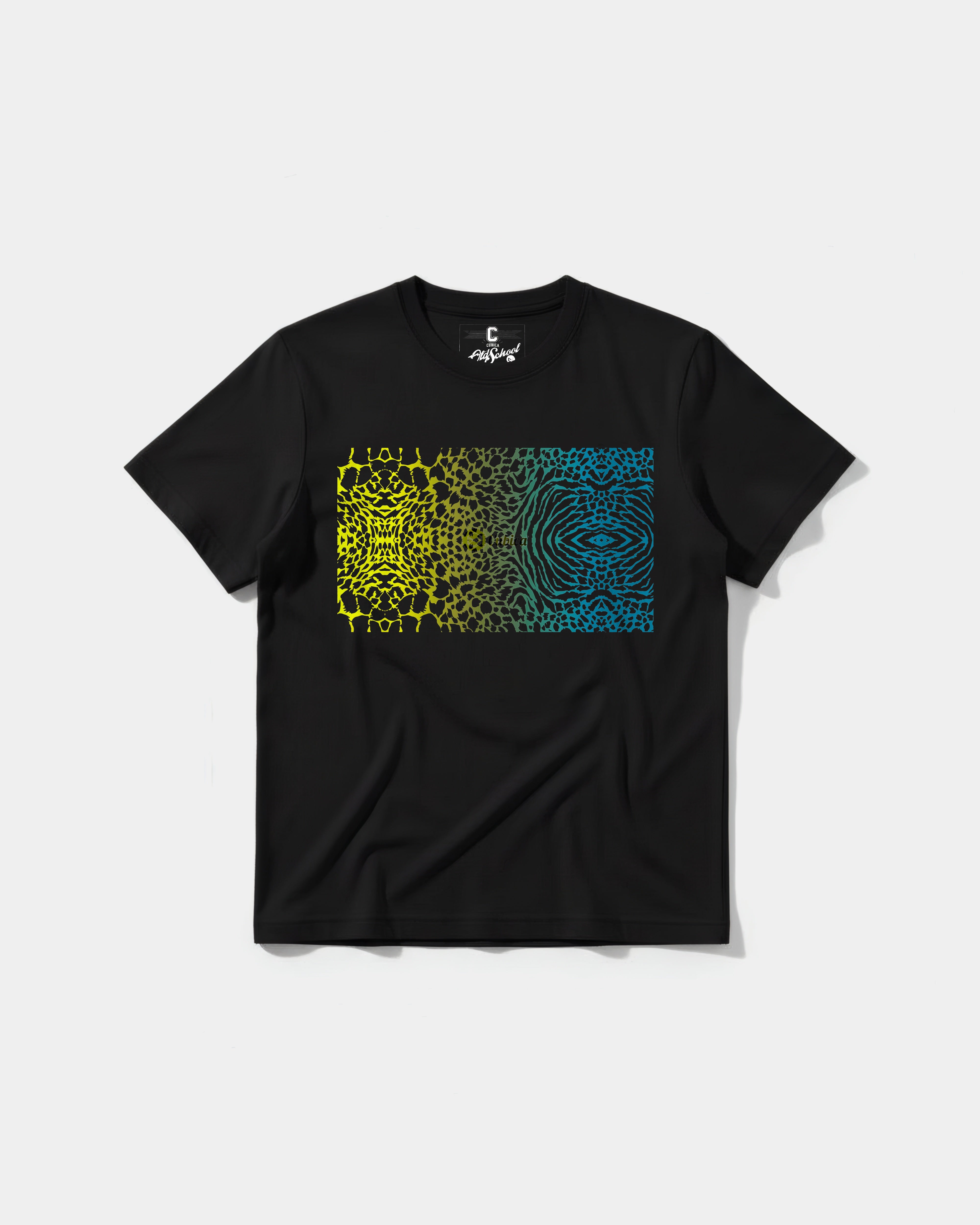 Cubica Psychedelic Big Front Regular Basic T-shirt