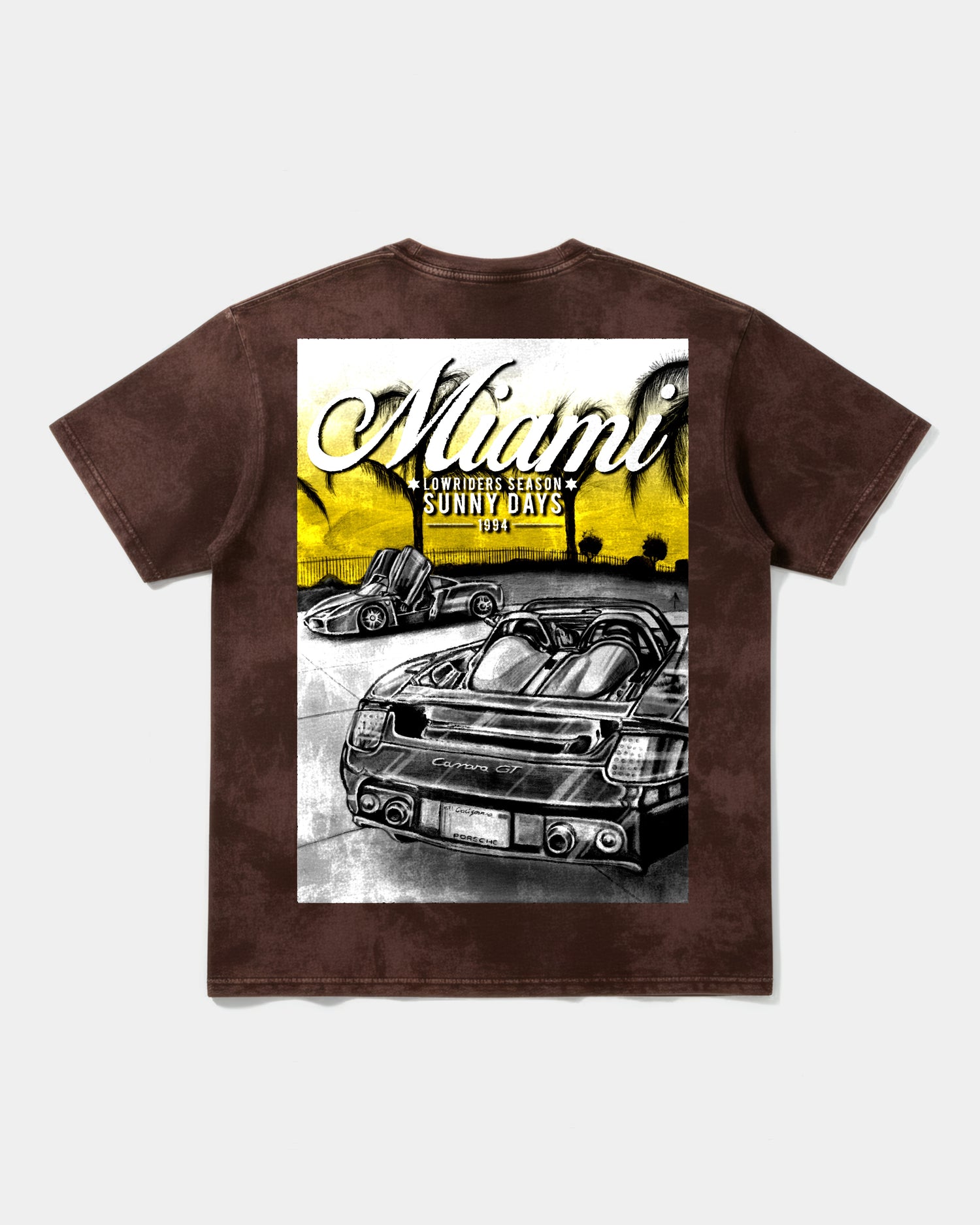Camiseta Miami 1994 Back Oversize Acid Marron