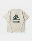 Camiseta Cubica Energia Big Back Oversize Basic Beige