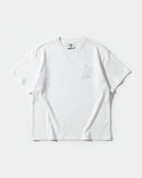 Camiseta Motor Heart White Pocket Front Oversize Basic Blanco